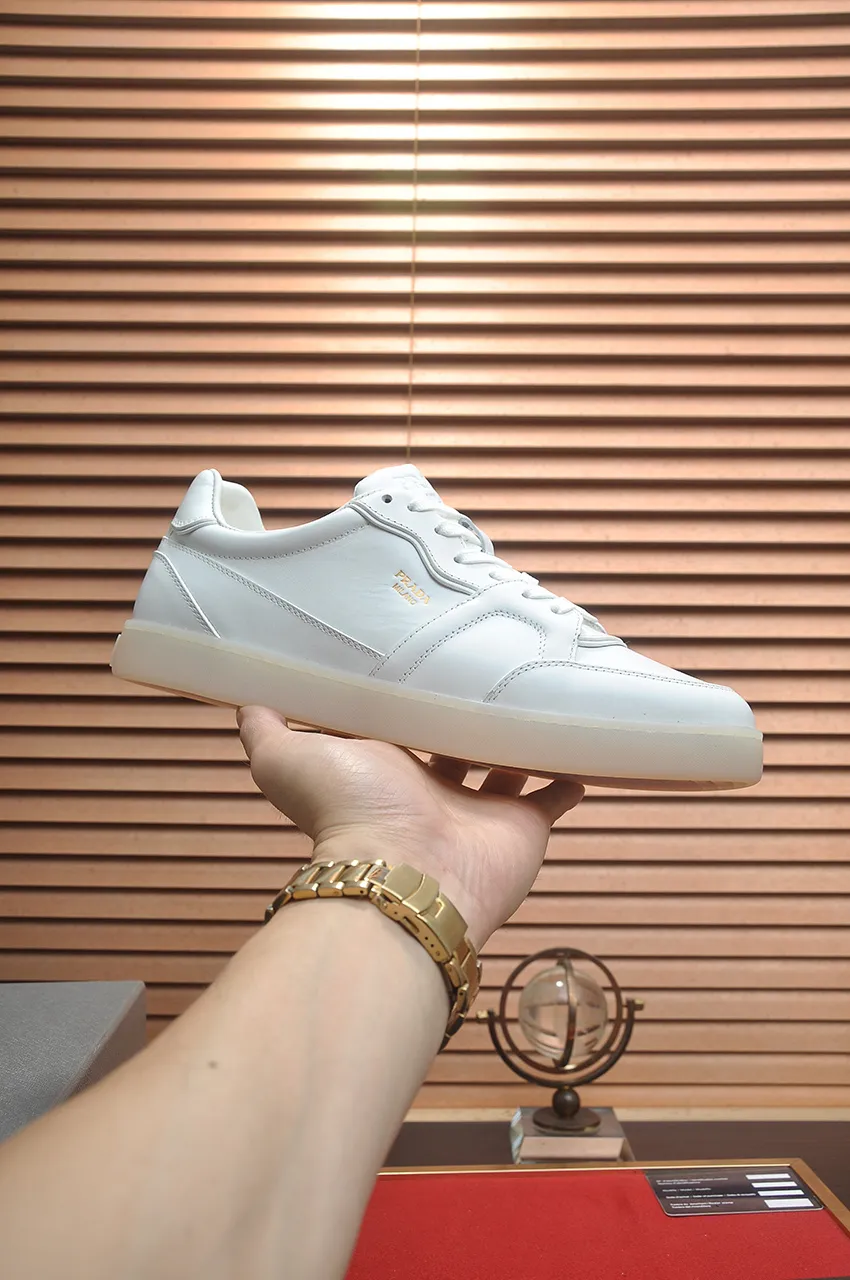Men's shoes 💰580💶 [PRADA] Top original items, new seasonal styles, high-quality original items, top-grade high-mercerized cowhide combined with original breathable fabric + imported glue, imported stretch fabric inside with original cowhide feet, original thick outsole! Quality guaranteed! Code 38-45 (45 customized)